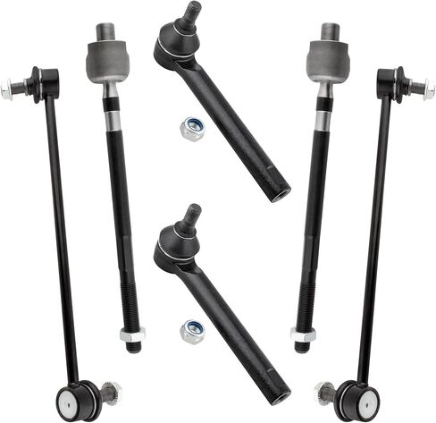 BOXI 6pcs Front Stabilizer Bar Link Outer Inner Tie Rod End ES800046 EV800047 K80255 K80256 - Front Sway Bar Link Tie Rod End for Nissan Murano 2005 2006 2007 in Saudi Arabia