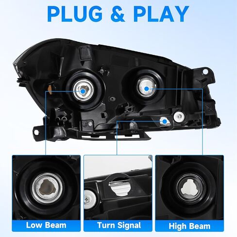 ELH المصابيح الأمامية التجميع ملائمة لـ 08-12 CHEVY MALIBU 2008 2009 2010 2011 2012 CHEVY MALIBU 08 09 10 11 12 CHEVY MALIBU استبدال الجانب الأيسر واليمين Chrome Housing Reflector in Kuwait