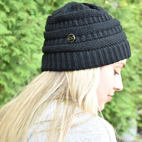 C.C Soft Stretch Cable Knit Side Epoxy Button for Mask Beanie Skully in Saudi Arabia