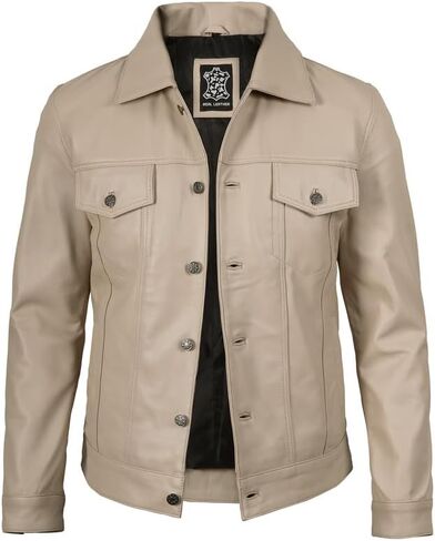 سترة جلدية للرجال من Decrum - سترات جلدية للرجال من جلد الخراف الحقيقي in Kuwait