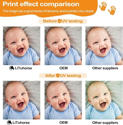 552 Ink Bottles Replacement for Epson 552 Ink Refill Bottles T552920 Work for Epson EcoTank 8550 ET-8550 8500 ET-8500 Printer (Black, Photo Black, Cyan, Magenta, Yellow, Gray, 6-Pack) in Kuwait