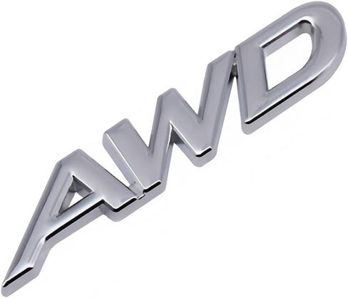 1x Metal AWD Letter Logo Emblem Badge Fits for Auto Car Trunk Large All Wheel Drive Scals (Red) in Kuwait