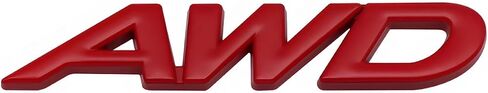 1x Metal AWD Letter Logo Emblem Badge Fits for Auto Car Trunk Large All Wheel Drive Scals (Red) in Kuwait