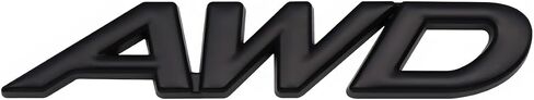 1x Metal AWD Letter Logo Emblem Badge Fits for Auto Car Trunk Large All Wheel Drive Scals (Red) in Kuwait