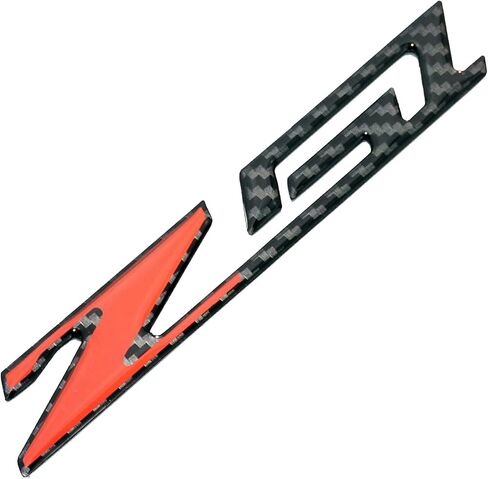 مجموعة الزوج Corvette C7 Z51 Emblem Carbon Carbon Livers Stingray Sticker Sticker Presentive for Corvette (Silver Red Carbon Lives) in Kuwait