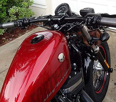 الشارة الشارة ميدالية Backrest Fender Logo متوافق مع Harley Davidson Cvo Road Glide Willie G Skull Wind Shield 1 Inch Metal 2 PCS 14100228 in Kuwait