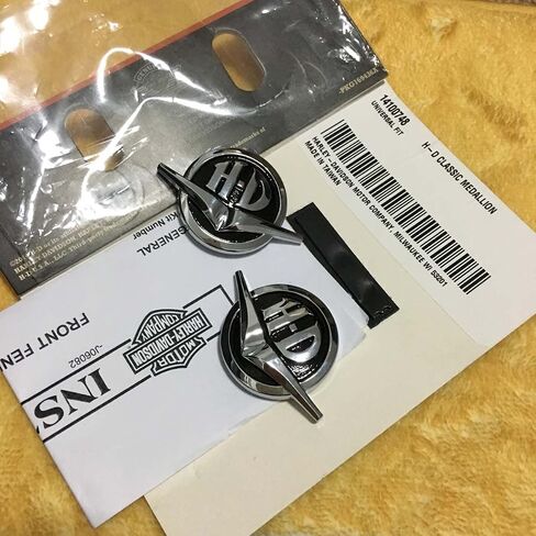 الشارة الشارة ميدالية Backrest Fender Logo متوافق مع Harley Davidson Cvo Road Glide Willie G Skull Wind Shield 1 Inch Metal 2 PCS 14100228 in Kuwait