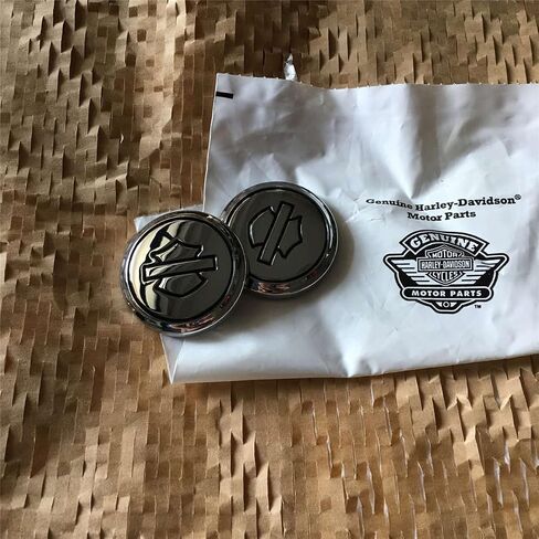 الشارة الشارة ميدالية Backrest Fender Logo متوافق مع Harley Davidson Cvo Road Glide Willie G Skull Wind Shield 1 Inch Metal 2 PCS 14100228 in Kuwait