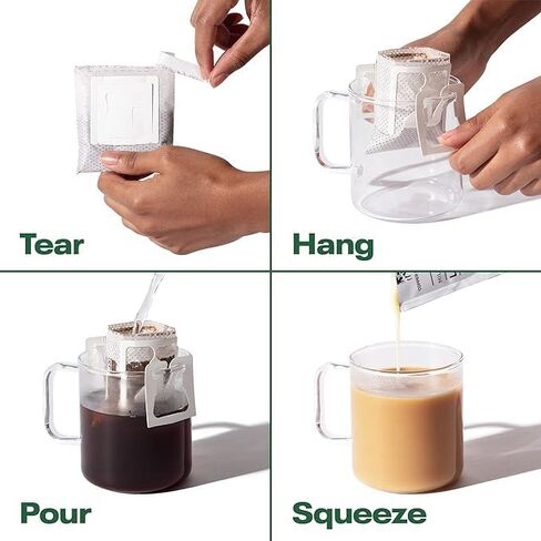 Copper Cow Premium Vietnamese Coffee | الكلاسيكية ، الفانيليا ، الكراميل المملحة لاتيه | صب فوق خدمة واحدة | يشمل 15 قهوة و 15 كريمات in Saudi Arabia