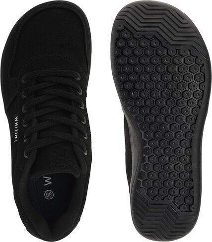 WHITIN Wide Toe Box Barefoot Sneakers for Women | Canvas Minimalist Shoes in Kuwait