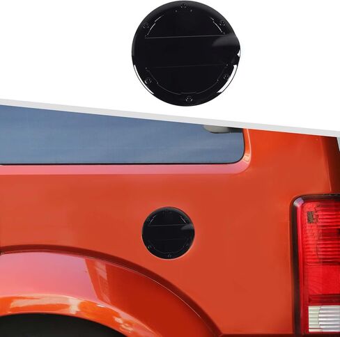 Jimen Compatible with Dodge Nitro/Jeep Liberty 2007-2012, Gas Cap Cover Non-Locking Fuel Tank Door (Chrome) in Saudi Arabia