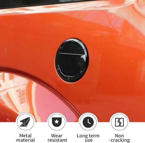 Jimen Compatible with Dodge Nitro/Jeep Liberty 2007-2012, Gas Cap Cover Non-Locking Fuel Tank Door (Chrome) in Saudi Arabia