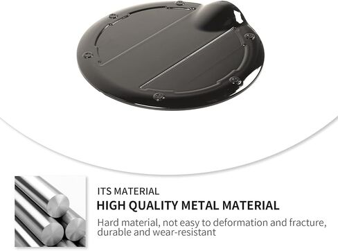 Jimen Compatible with Dodge Nitro/Jeep Liberty 2007-2012, Gas Cap Cover Non-Locking Fuel Tank Door (Chrome) in Saudi Arabia