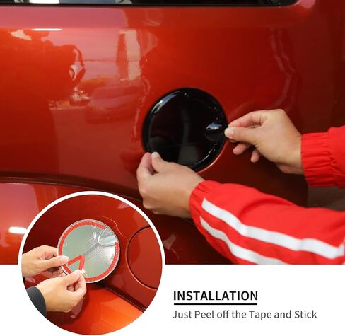 Jimen Compatible with Dodge Nitro/Jeep Liberty 2007-2012, Gas Cap Cover Non-Locking Fuel Tank Door (Chrome) in Saudi Arabia