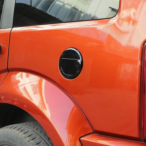 Jimen Compatible with Dodge Nitro/Jeep Liberty 2007-2012, Gas Cap Cover Non-Locking Fuel Tank Door (Chrome) in Saudi Arabia