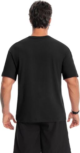 ZITY 3 Pack Men's T-Shirts Cotton Crew Neck Oversized Basic Tee Short Sleeve Soft Casual Shirts Summer Tops in Saudi Arabia