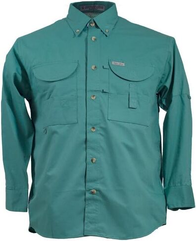 Men's Long Sleeve Fishing Button Down Shirt, Breathable Outdoors Casual Lightweight Shirt in Saudi Arabia