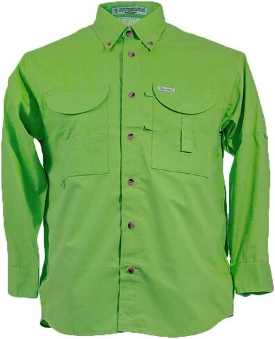 Men's Long Sleeve Fishing Button Down Shirt, Breathable Outdoors Casual Lightweight Shirt in Saudi Arabia