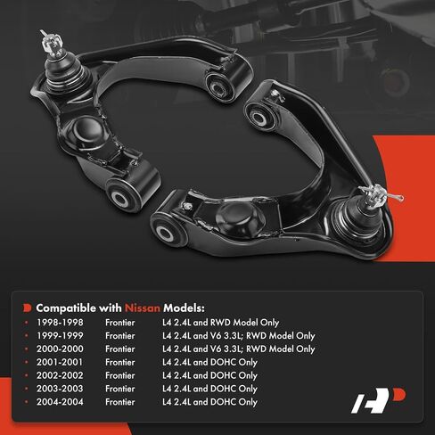A-Premium 2 x Front Upper Control Arm, with Ball Joint & Bushing, Compatible with Nissan Frontier 1998-2004 in Saudi Arabia