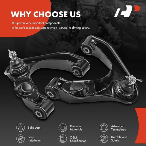 A-Premium 2 x Front Upper Control Arm, with Ball Joint & Bushing, Compatible with Nissan Frontier 1998-2004 in Saudi Arabia