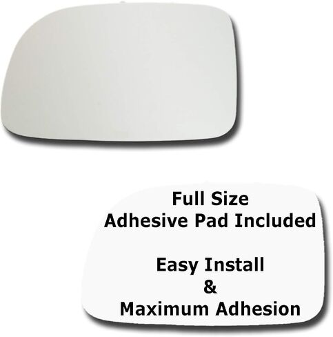 Mirror Glass + Full Size Adhesive Pad for 2007-2009 Hyundai Santa Fe Driver Side Replacement (2007 2008 2009 07 08 09) in Saudi Arabia