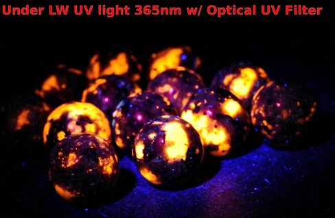 HQRP 1PC 16mm Yooperlite Syenite Sphere Glowing Under UV Natural Sodalite Rich Clast w/Nepheline Pegmatite Polished Gemstone Crystal Mineral Ball - China in Saudi Arabia