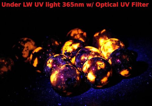 HQRP 1PC 16mm Yooperlite Syenite Sphere Glowing Under UV Natural Sodalite Rich Clast w/Nepheline Pegmatite Polished Gemstone Crystal Mineral Ball - China in Saudi Arabia