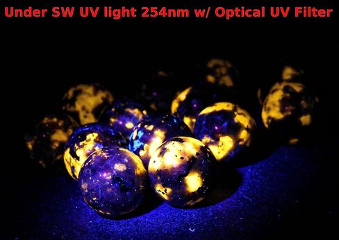 HQRP 1PC 16mm Yooperlite Syenite Sphere Glowing Under UV Natural Sodalite Rich Clast w/Nepheline Pegmatite Polished Gemstone Crystal Mineral Ball - China in Saudi Arabia