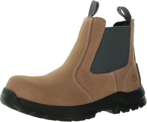 Moxie Trades® Angelina Chelsea Pull-on Booties for Women – Nubuck Leather Upper – Textile Lining – Cushioned Insole in Saudi Arabia