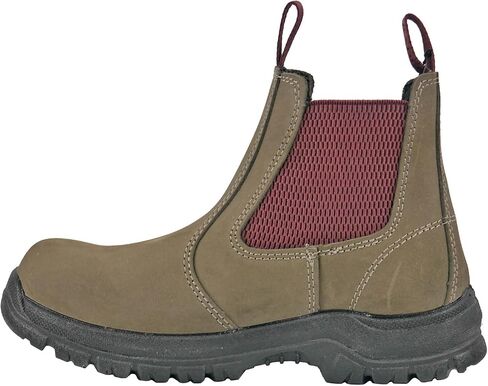 Moxie Trades® Angelina Chelsea Pull-on Booties for Women – Nubuck Leather Upper – Textile Lining – Cushioned Insole in Saudi Arabia
