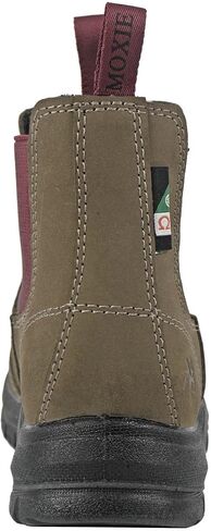Moxie Trades® Angelina Chelsea Pull-on Booties for Women – Nubuck Leather Upper – Textile Lining – Cushioned Insole in Saudi Arabia