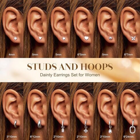 jstyle small gold hoops أقراط للنساء 14K الذهب مطلي بالذهن هوب أقراط خفيفة الوزن عنصرية stud أقراط مع Zirconia Zirconia charm charm concring in Saudi Arabia