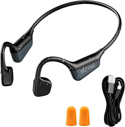 Bone Conduction Headphones, Wireless Bluetooth 5.4 Open Ear Headphones,with Mic,15H Playtime,IPX6 Waterproof Sports Headset,for Running,Cycling,Workouts, Outdoor Sports (Orange) in Saudi Arabia
