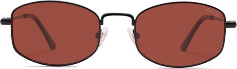 SOJOS Trendy Oval Polarized Sunglasses for Women Men, Retro Fashion Shades UV400 Protection SJ1258 in Saudi Arabia