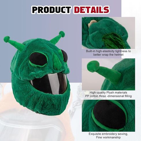 x xotic tech Cute Turkey Motorcycle Helmet Cover Soft Plush Full Face Helmet Sleeve Furry Fun Cartoon Animal Headcover Riding Gear for Motorcycle Personalized Protection Decoration with Keychain in Saudi Arabia