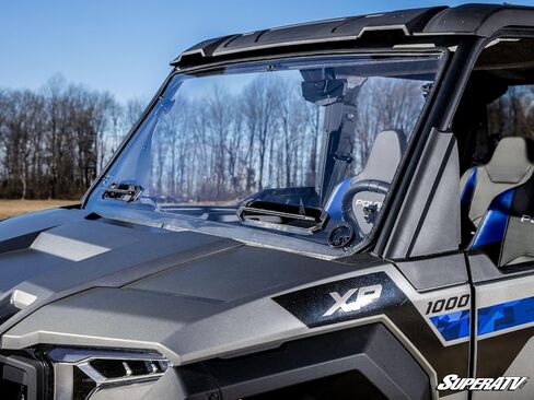 SuperATV Polaris Xpedition Scratch-Resistant Vented Full Windshield with BreezeRite Airflow Control | Includes Pre-installed Bulb Seal in Saudi Arabia