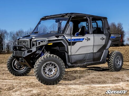 SuperATV Polaris Xpedition Scratch-Resistant Vented Full Windshield with BreezeRite Airflow Control | Includes Pre-installed Bulb Seal in Saudi Arabia