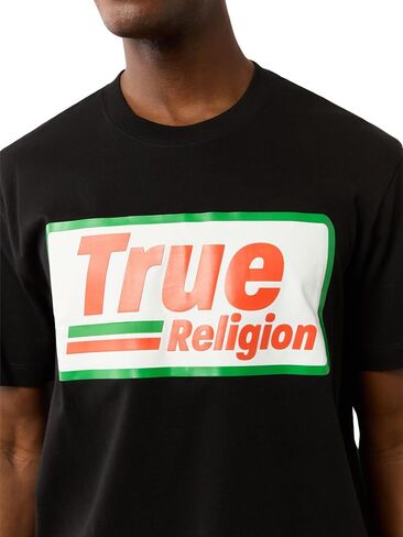 True Religion Men's Short Sleeve High Density Tee - Casual Crew Neck T-Shirt in Saudi Arabia