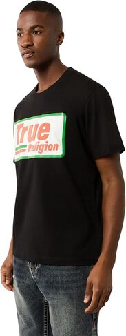 True Religion Men's Short Sleeve High Density Tee - Casual Crew Neck T-Shirt in Saudi Arabia