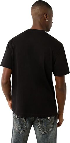 True Religion Men's Short Sleeve High Density Tee - Casual Crew Neck T-Shirt in Saudi Arabia