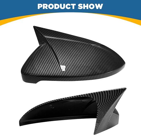 TOPUS Pair Side Mirror Cover Replacement for Volkswagen VW Golf MK7 MK7.5 GTI/GTD Hatchback 2015-2020 Car Reversing Exterior Rear View Mirror Housing 5G0857537 5G0857538 Gloss Black in Saudi Arabia