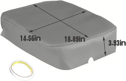 Labwork Leather Center Center Censole Lid Cover Presplication for RAM 1500 2500 3500 2002-2008 Gray in Kuwait