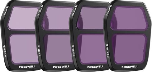 Freewell Air 3S Split ND Filter 4-Pack - ND8/ND16, ND16/ND32, ND32/ND64, ND64/ND128 for Balanced Exposure for Dual-Lens Control in Changing Light in Kuwait
