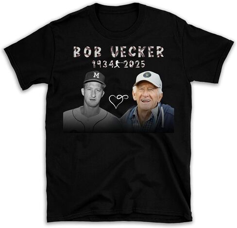 قميص Bob Uecker Tribute ، Memorial Memorial ، Uecker 1934-2025 ، قميص Uecker Legacy ، ملابس معجبة للبيسبول ، تي شيرت ميموريال لأوكر ، قميص تذكاري ذو طابع بيسبول ، تي شيرت بيسبول. in Kuwait