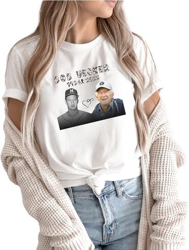 قميص Bob Uecker Tribute ، Memorial Memorial ، Uecker 1934-2025 ، قميص Uecker Legacy ، ملابس معجبة للبيسبول ، تي شيرت ميموريال لأوكر ، قميص تذكاري ذو طابع بيسبول ، تي شيرت بيسبول. in Kuwait
