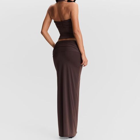 MuineObuka مثير الرسن أعلى للنساء تويست الأمامية نحللة Fit Fit Backets Tops y2k التعادل مرة أخرى أكمام كامي قمم الشارع in Kuwait