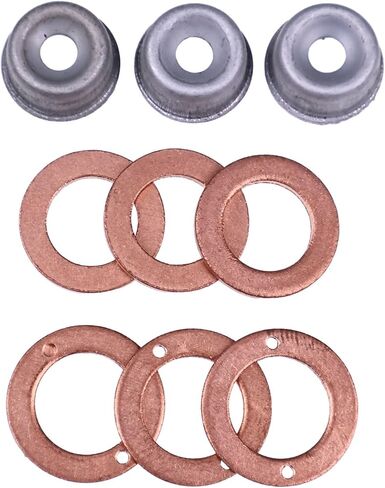 3PCS Cylinder Injector Washer Heat Shield 19077-53650 15841-53622 15221-94020 Compatible with Kubota Engine D750 D850 D1463 D1503 V1305 V1505 in Saudi Arabia