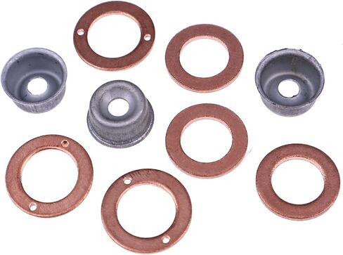 3PCS Cylinder Injector Washer Heat Shield 19077-53650 15841-53622 15221-94020 Compatible with Kubota Engine D750 D850 D1463 D1503 V1305 V1505 in Saudi Arabia
