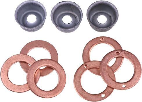 3PCS Cylinder Injector Washer Heat Shield 19077-53650 15841-53622 15221-94020 Compatible with Kubota Engine D750 D850 D1463 D1503 V1305 V1505 in Saudi Arabia