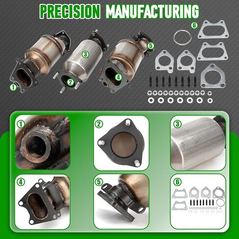 Catalytic Converter Kit Fit Honda Accord 2003-2007 Odyssey 2005-2007 Pilot 2005-2008 Ridgeline 2006-2008 Acura MDX 2003-2009 Acura TL 2004-2008 Saturn Vue 2004-2007 3.0L 3.2L 3.5L 3.7L in Saudi Arabia